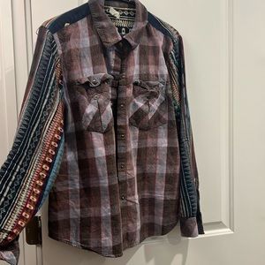 Hyde Park XL beautiful western vintage plaid shirt